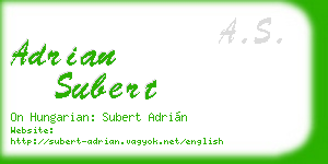 adrian subert business card